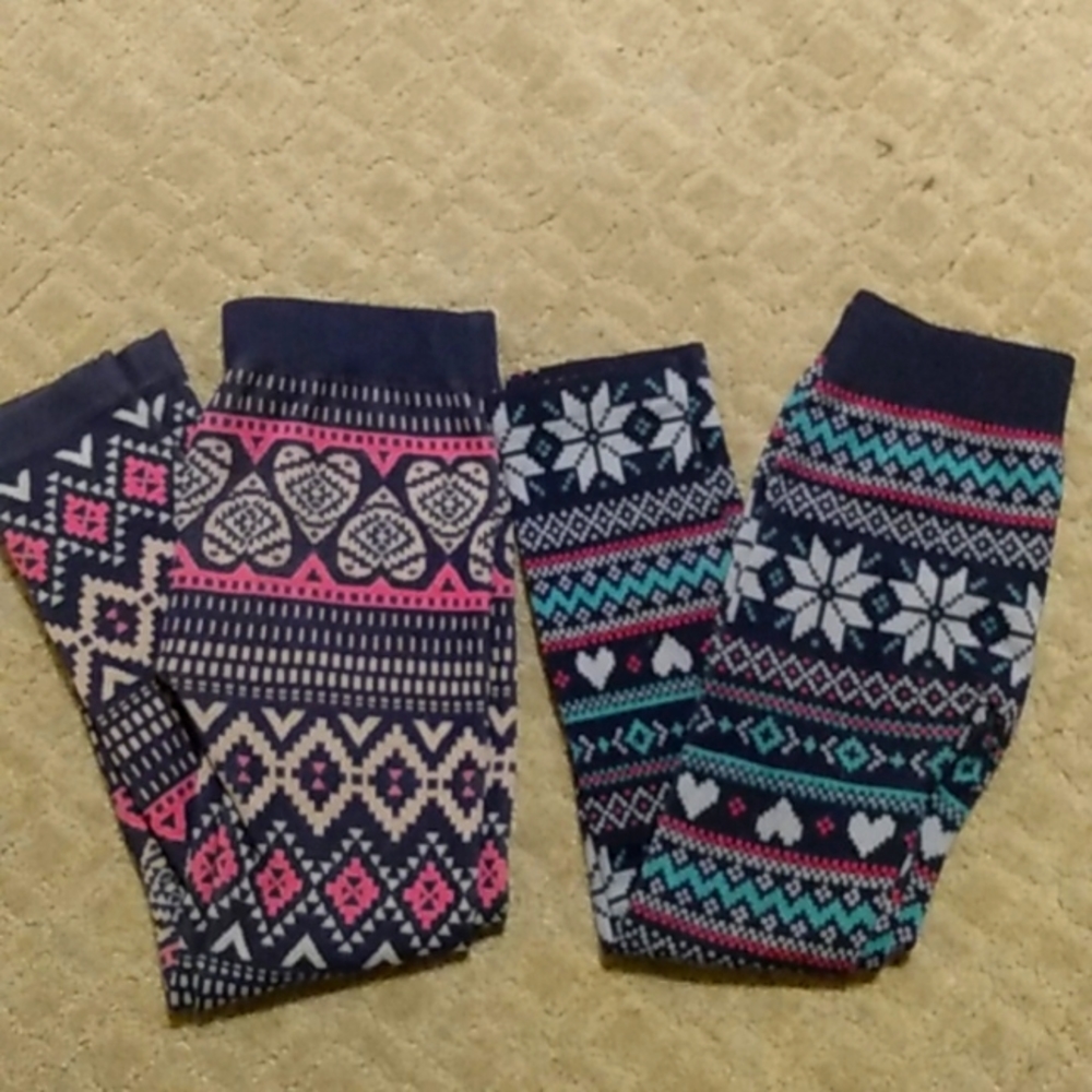 Kids Thick Leggings Stretchy Size 7/10